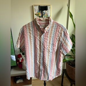 Multi Colored Men’s J Crew Short Sleeve Button Down